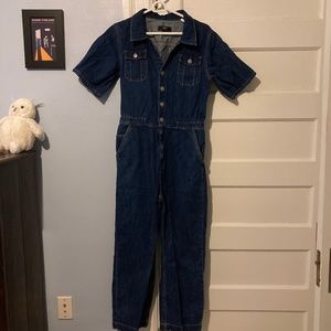 Never worn ABLE Brittney Denim Jumpsuit (2022)